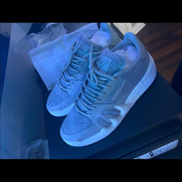Giuseppe Zanotti Talon sneakers / size 9 / grey / white - Picture 13 of 13